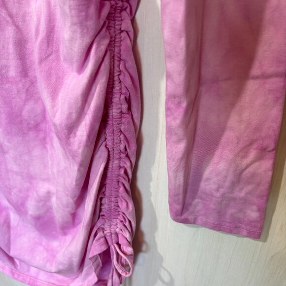Victoria's Secret PINK Solid Bodycon Cinched Dress, Tie Dye Pink, NWT, Sz L - Picture 8 of 8